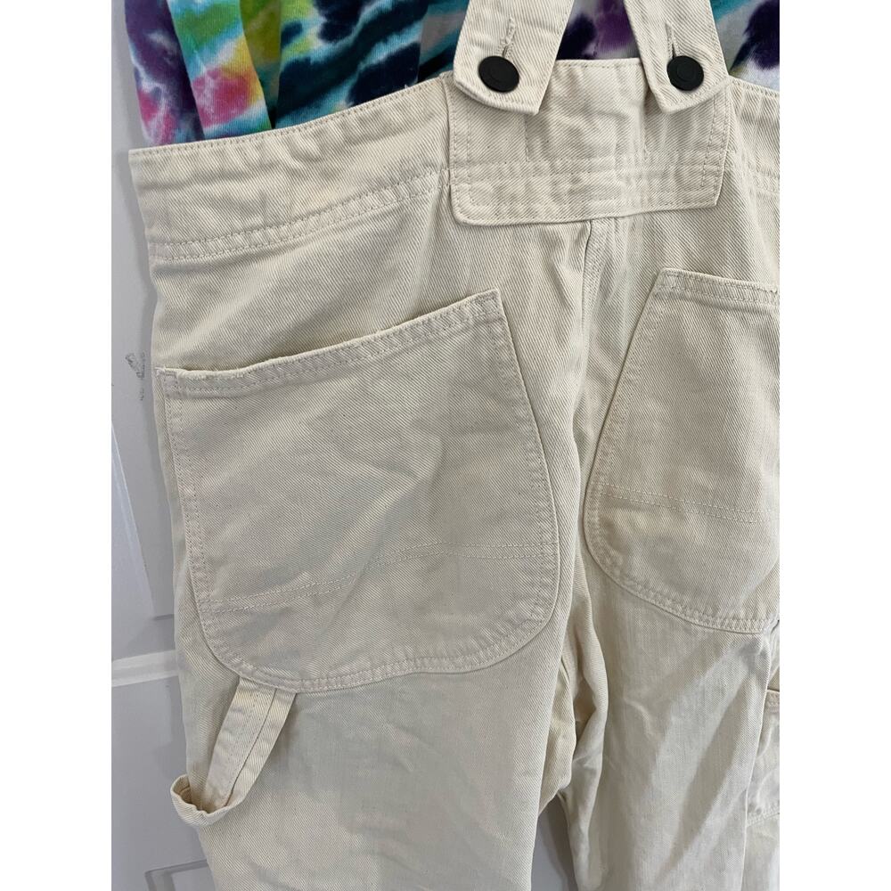 Sandrine Rose Reworked Cream Denim Overalls size Small - Picture 10 of 13